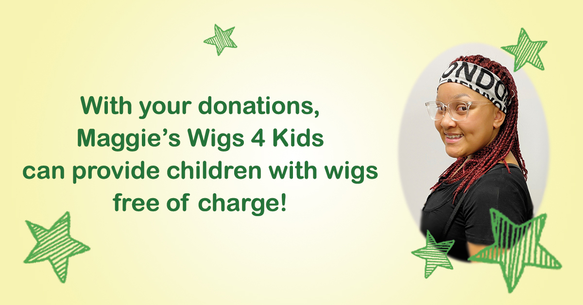 Hair Donations: How to Donate Your Hair | Wigs4Kids - No-Cost-Wigs-Landscape-Yellow